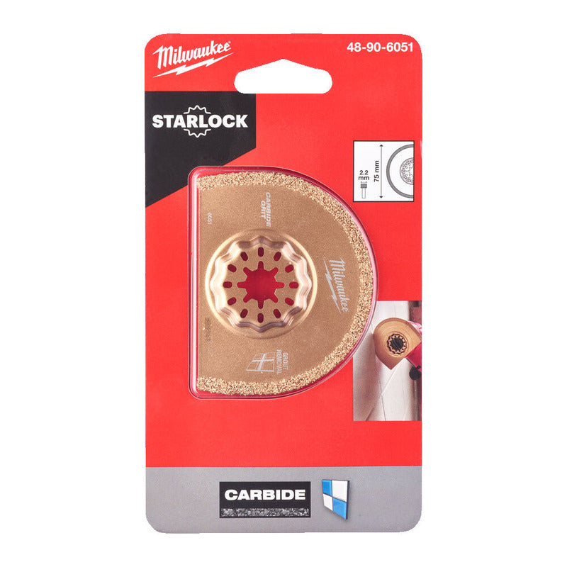 Milwaukee Carbide Grit Grout Removal Blade - 2.2mm Packaging Milwaukee Carbide Grit Grout Removal Blade - 2.2mm Packaging